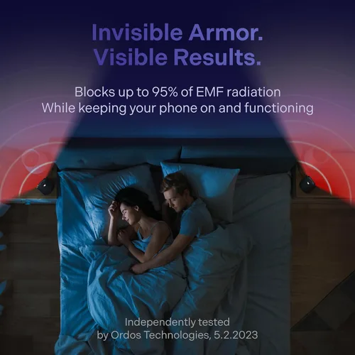 Vista 3 de Elvy Cargador Inalámbrico Qi Rápido para Celulares - Diseñado con Tecnología de Gestión de EMF para Carga Mejorada, Blindaje Ambiental Avanzado