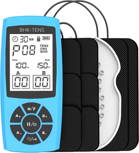 Vista 9 de Estimulador Muscular EMS para Terapia de Alivio del Dolor, Máquina de Unidad Electrónica EMS TENS para Alivio del Dolor de Hombro, Masajador TENS