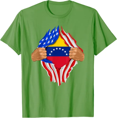 Vista 19 de Camiseta Venezuelan Blood Inside Me Regalo de la bandera de Venezuela, Blanco