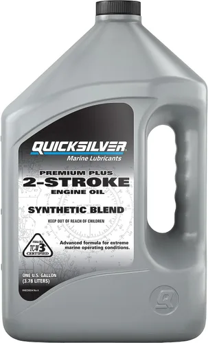 Vista 10 de Quicksilver Premium Plus - Aceite de motor marino de mezcla sintética de 2 tiempos, 2.5 galones
