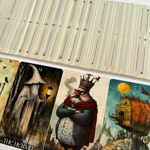 Vista 4 de Daydream Cartas de Tarot para Principiantes, Baraja de Tarot Estilo Surreal y Soñador, Cartas de Adivinación