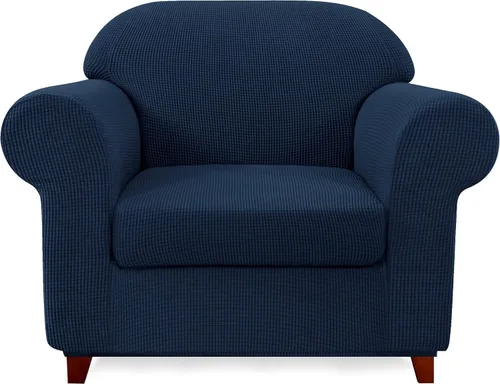Vista 36 de SUBRTEX Juego de 5 fundas elásticas para sofá, fundas de cojín para respaldo, colección de protectores de muebles, para sofá de gran