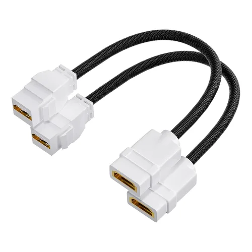 Vista 8 de VCELINK Conector Keystone HDMI 2.1 y acoplador de 7.09 pulgadas, cable