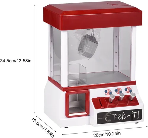 Vista 2 de Mini juguetes de máquina de muñecas, juego electrónico de la máquina de la garra con los niños