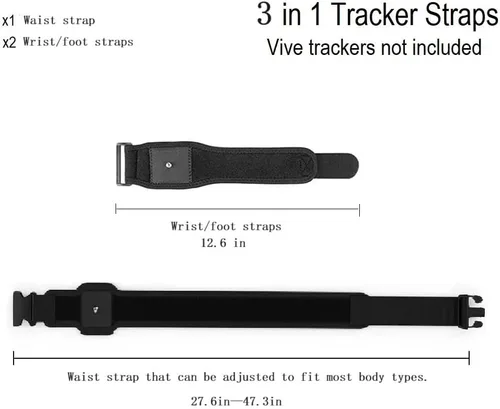Vista 6 de HTC Vive Full Body Tracker Strap, Tracker Fixed Strap, Waist Belt, Hand and Foot Strap, 1 for Virtual Reality, 2 Hand Bowl Straps.