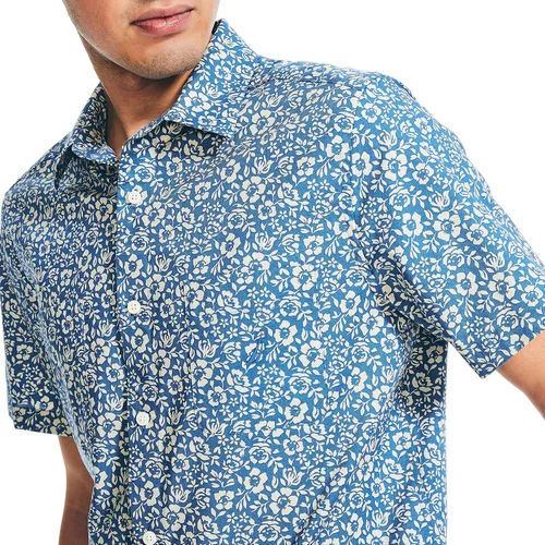 Vista 3 de Nautica Camisa de manga corta estampada para hombre de forma sostenible