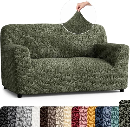 Vista 12 de PAULATO BY GA.I.CO. Funda para Silla - Funda para Sillón - Funda para Sillón - Funda de Tela Suave - Protector de Muebles Elegante de Ajuste Ceniza
