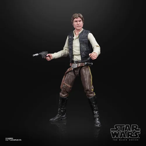 Vista 7 de Star Wars The Black Series Han Solo (Endor) - Figura de acción coleccionable de 6 pulgadas de la película “Return of The Jedi”, para niños de 4 años