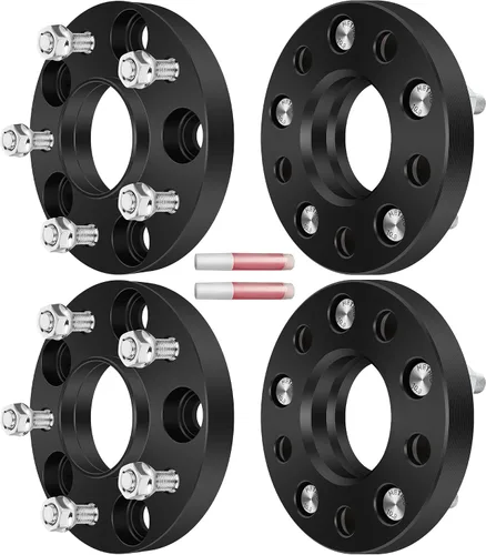 Vista 10 de ECCPP 4 piezas 5 lug 5x114.3 espaciadores de rueda hubcéntricos 5x4.5 a 5x4.5 12x1.5 67.1mm 1 pulgada compatibles con Ford Fusion 2006-2012