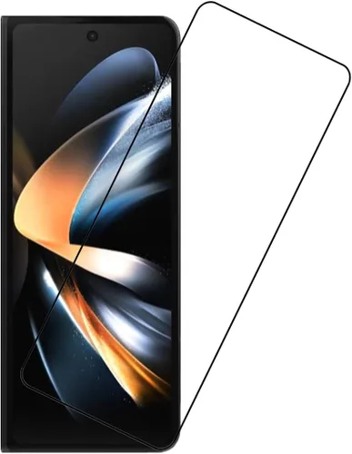 Vista 4 de Protector de pantalla para Samsung Galaxy Z Fold4 5G, [2 piezas] de vidrio templado antiarañazos de cobertura completa para teléfono Galaxy Z Fold 4