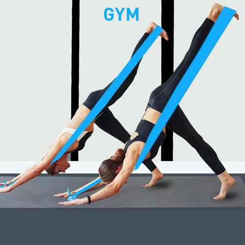 Vista 8 de A AZURELIFE - Bandas de resistencia profesionales largas sin látex, bandas elásticas para terapia física, yoga, pilates, rehabilitación