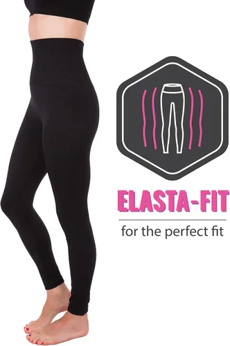 Vista 7 de Activewear - Leggings de cintura alta gruesa para adelgazar el cuerpo
