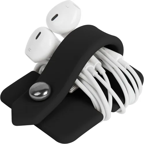 Vista 7 de Organizador de auriculares de silicona para auriculares, enrollador de cables para auriculares, organizador de cable de envoltura, enrollador
