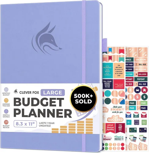 Vista 33 de Clever Fox Planificador de presupuesto de bolsillo, mini cuaderno de seguimiento de gastos. Organizador de presupuestos mensual, cuaderno