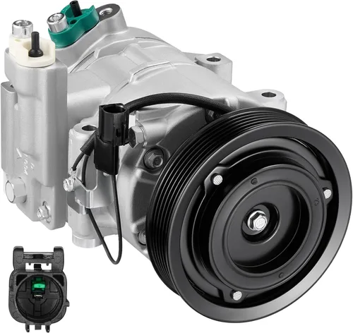 Vista 27 de BDFHYK 57197 Compresor de CA con embrague compatible con Hyundai Santa Fe 2003-2006 y XG350 2002-2005 3.5L, XG300 2001 3.0L, compatible con Kia