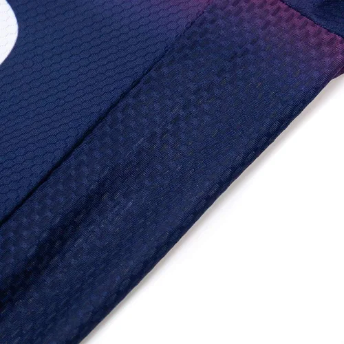 Vista 5 de Conjunto de ropa de ciclismo para hombre, manga larga, jersey de ciclismo con cremallera, bolsillo, traje de bicicleta, pantalones con babero de gel