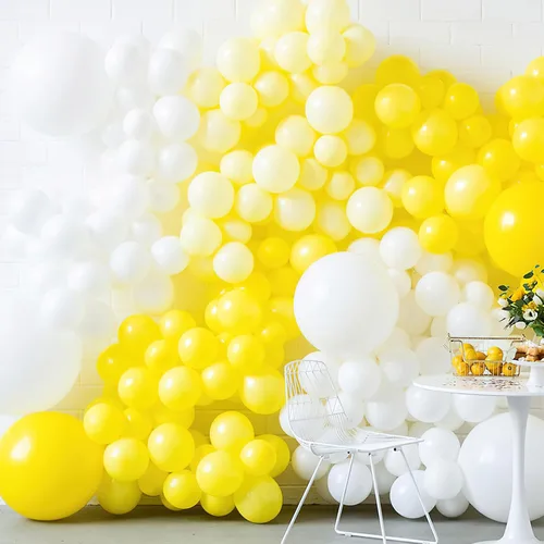 Vista 334 de PartyWoo 50 globos de látex color piel albaricoque, globos de helio boho de Albaricoque-f05