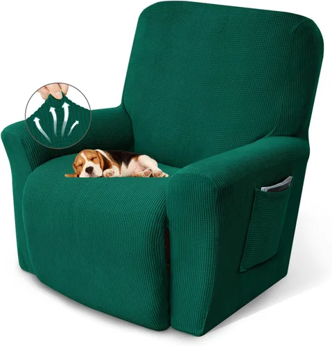 Vista 10 de KEKUOU Fundas para sillón reclinable, fundas para sillón reclinable Lazy Boy, fundas elásticas para sofá, 1 pieza de protector de muebles con parte