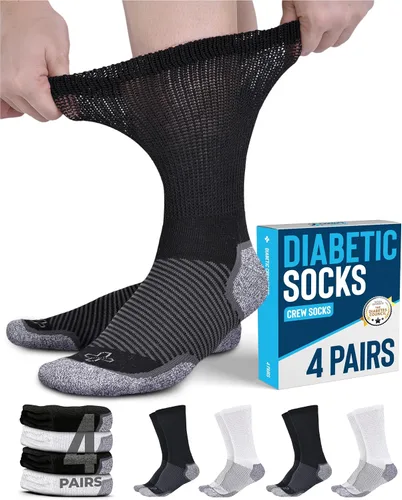 Vista 14 de Doctor's Select® Diabetic Socks for Men and Women - Non-Binding Neuropathy Socks for Diabetics Men Non Grip & Grip Socks
