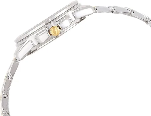 Vista 3 de Casio LTP1314SG-1AV Reloj de cuarzo de acero inoxidable plateado con esfera negra para mujer