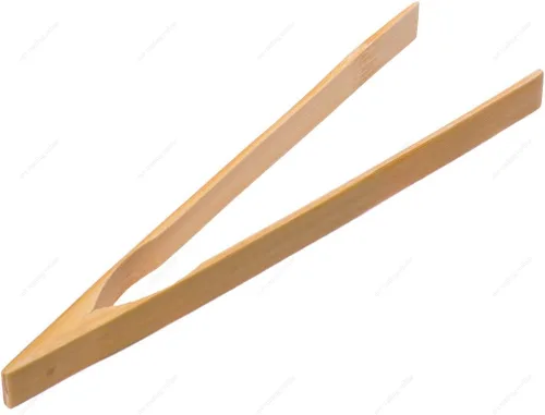 Vista 4 de M.V. Trading BTTS734 - Pinza para tostadas de bambú con cuchara, 7¾ pulgadas