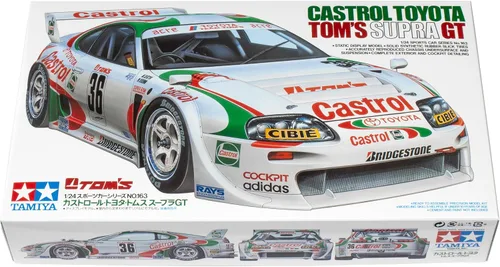 Vista 8 de Tamiya 1/24 CASTROL Toyota Tom's Supra GT