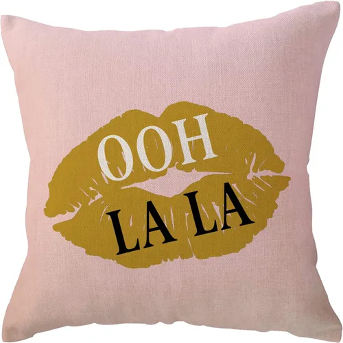 Vista 4 de ULOVE LOVE YOURSELF Paquete de 4 fundas de almohada decorativas con cita de Boss Lady de 18 x 18 pulgadas para sofá, cama, sofá, decoración