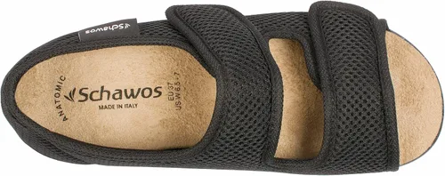 Vista 6 de SCHAWOS Sandalias elásticas 06, para hombres y mujeres, ortopédicas, pies hinchados, para personas mayores