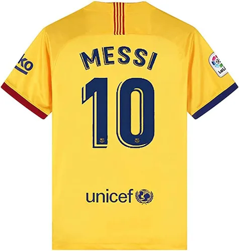 Vista 2 de Messi Barcelona Jersey #10 Camiseta de fútbol 2019-2020 Camiseta de fútbol en casa para niños