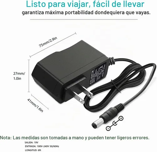 Vista 2 de Adaptador de cable de alimentación de 5 V CA compatible con Philips, Skylight, HP, Aluratek, BSIMB Smart Digital Picture Frame Cámaras Cable