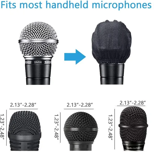 Vista 3 de Fundas desechables para micrófono, 200 unidades (paquete de 100)