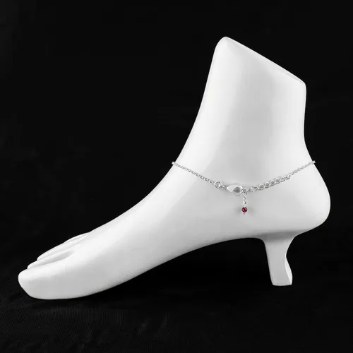 Vista 61 de YANARA Pulsera de tobillo para mujer, piedra de nacimiento natural, cuentas de piedras preciosas, tobillera delicada hecha a mano de 9 pulgadas +