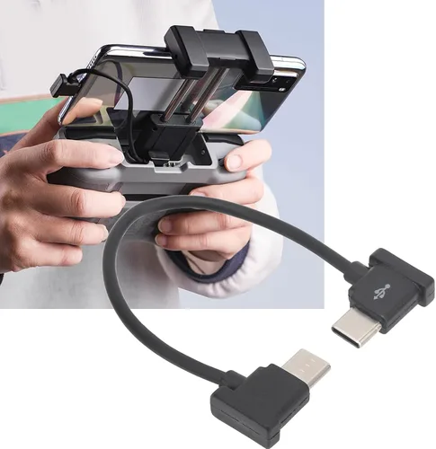 Vista 6 de Cable de control remoto para dron, cable de datos de controlador remoto de 5.9 in, tipo C a tipo C, cable para Air 2/Mini 2 Drone