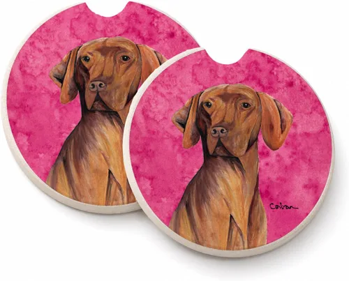 Vista 67 de Caroline's Treasures SS4767-BUCARC - Juego de 2 portavasos para automóvil, diseño de bulldog inglés, absorbentes para automóvil, portavasos