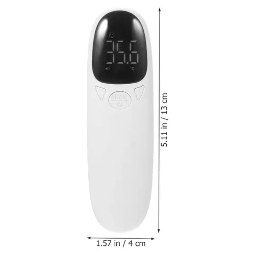 Vista 2 de Veemoon Termómetro recargable sin contacto para gatos y perros, sensor flexible preciso con pantalla LED, adecuado para animales de granja
