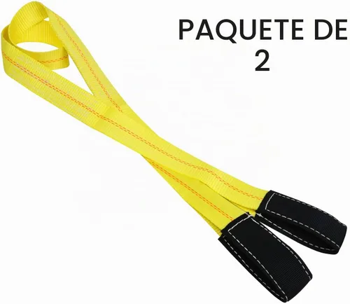 Vista 6 de Trekassy Paquete de 2 correas de elevación de 6 x 2 pulgadas, correas de elevación de 6 pies con capacidad nominal de cesta de 9,400 libras, correa