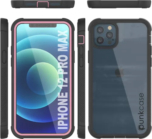 Vista 7 de [Usado] PunkCase Funda [Serie Spartan] Funda transparente resistente con protector de pantalla integrado, protección de cuerpo completo ultra