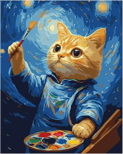 Vista 13 de NiArt Pintura por números para adultos principiantes, pintura por números sobre lienzo para niños, kits de pintura al óleo para regalo decoración