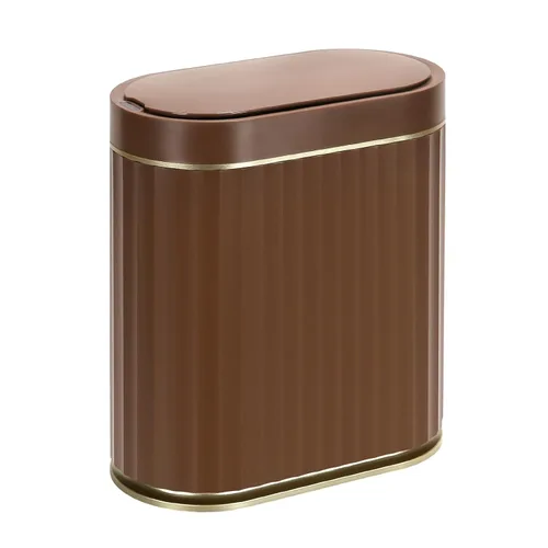 Vista 16 de ELPHECO Bote de basura con sensor de 2 galones, resistente al agua IPX5 con sensor de movimiento, cubo de basura automático para baño, oficina, Beige