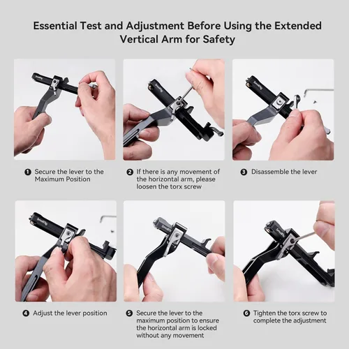 Vista 6 de SmallRig Brazo vertical extendido para DJI RS 3 mini, placa de montaje de extensión para DJI RS 3 Mini - 4196