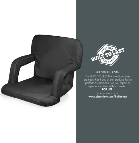 Vista 10 de Arkansas Razorbacks - Asiento reclinable portátil Ventura, (negro)