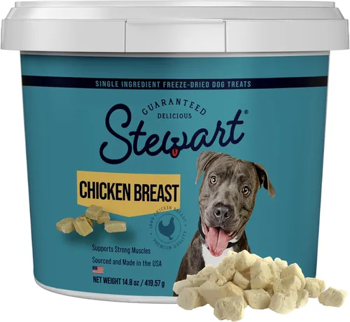 Vista 11 de Stewart Golosinas liofilizadas para perros, pechuga de pollo, 3 onzas, sin granos y sin gluten, tubo resellable, de hígado de res, salmón, hígado