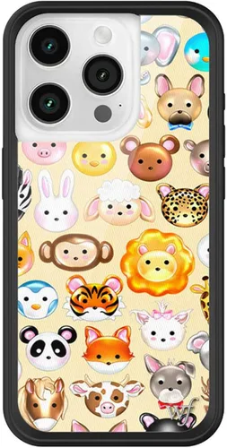 Vista 43 de Wildflower - Fundas compatibles con Apple iPhone 15 Pro Protector de goma negro, certificado de prueba de caída de 4 pies, propiedad de mujeres