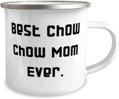 Vista 2 de Fancy Chow Chow Dog Gifts, Best Chow Chow Mom Ever, Christmas 12oz Camper Mug For Chow Chow Dog
