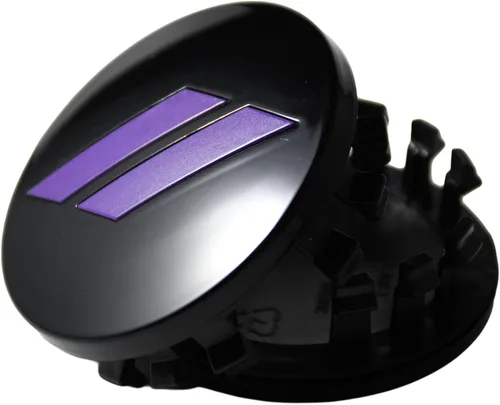 Vista 4 de Juego de 4 unidades, color morado, 2.5 pulgadas, tapa central de rueda inclinada, emblema para Dodge Charger Challenger, Durango, Hornet, Dart R/T
