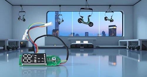 Vista 7 de Alomejor Piezas de scooter eléctrico, ajuste de precisión mejorado, cubierta de interruptor de scooter, placa de circuito de repuesto para viajes