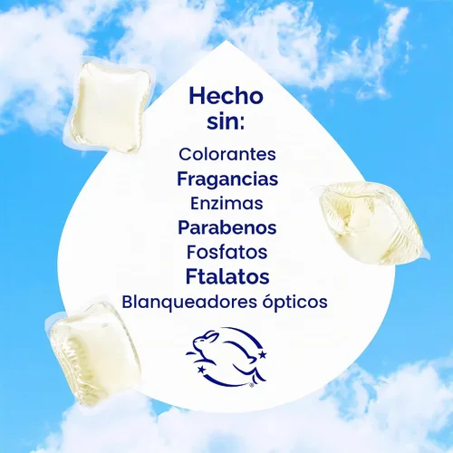 Vista 5 de Dropps Cápsulas de detergente para ropa de piel sensible, sin perfume (64 unidades) - Hipoalergénico y probado por dermatólogos Libre