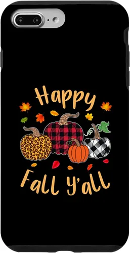 Vista 12 de Happy Fall Y'all Leopard Pumpkin Autumn Season Women Girls Case for iPhone 17