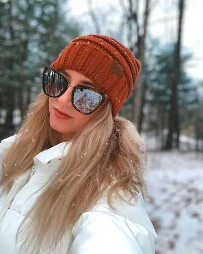 Vista 6 de Funky Junque Gorro holgado de punto trenzado de gran tamaño, grueso, suave, de gran