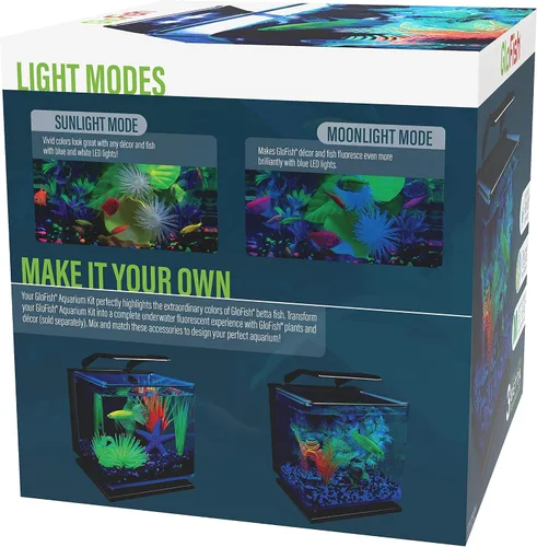 Vista 4 de Kit de acuario GloFish Betta Shadowbox